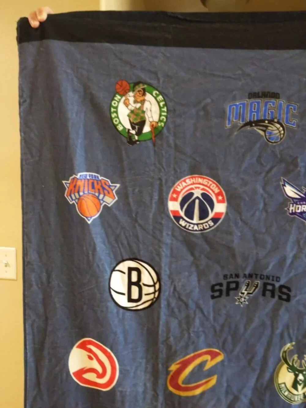 Pottery Barn Teen NBA All Teams Beach / Bath Towel monogram doesn't show